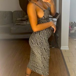 Black and silver midnight dress